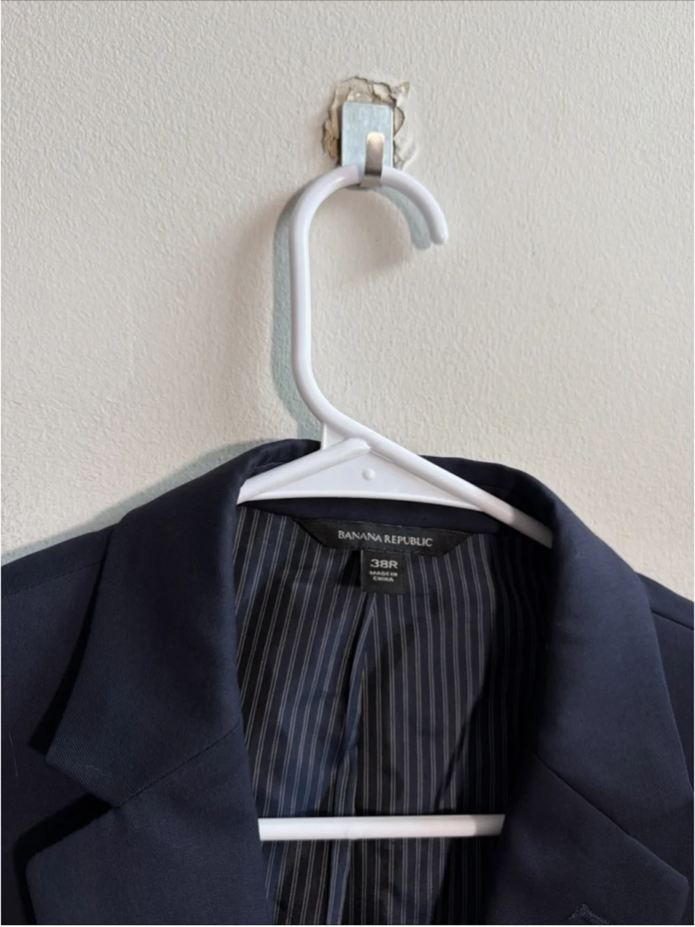EUC MEN’S BANANA REPUBLIC SUIT BLAZER SIZE 38 REG 38R COAT BLUE MARZOTTO WOOL